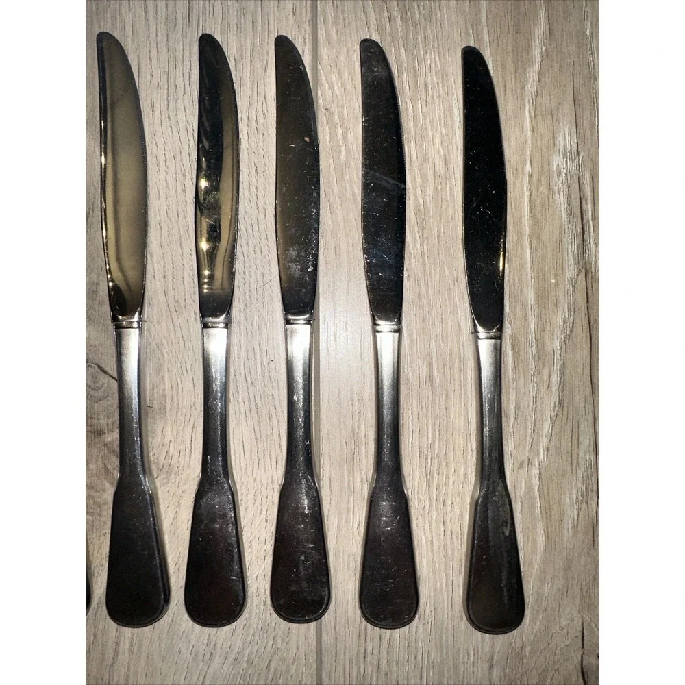 8 Dinner Knives SSS Oneida COLONIAL‎ BOSTON Deluxe Stainless 9